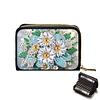 (US Only)Flower 5D DIY Diamond Painting Wallet Diamond Painting Card Holder Coin Purse