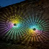Solar Fence Lights Mandala Theme Waterproof Metal Solar Powered Deck Step Stair Lights for Garden Post Patio Decor Gifts for Women Mom