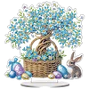 Diamond Painting Acrylic Easter Tree Tabletop Ornaments Decorations for Adult Beginner Home Decor DIY Crafts Gift