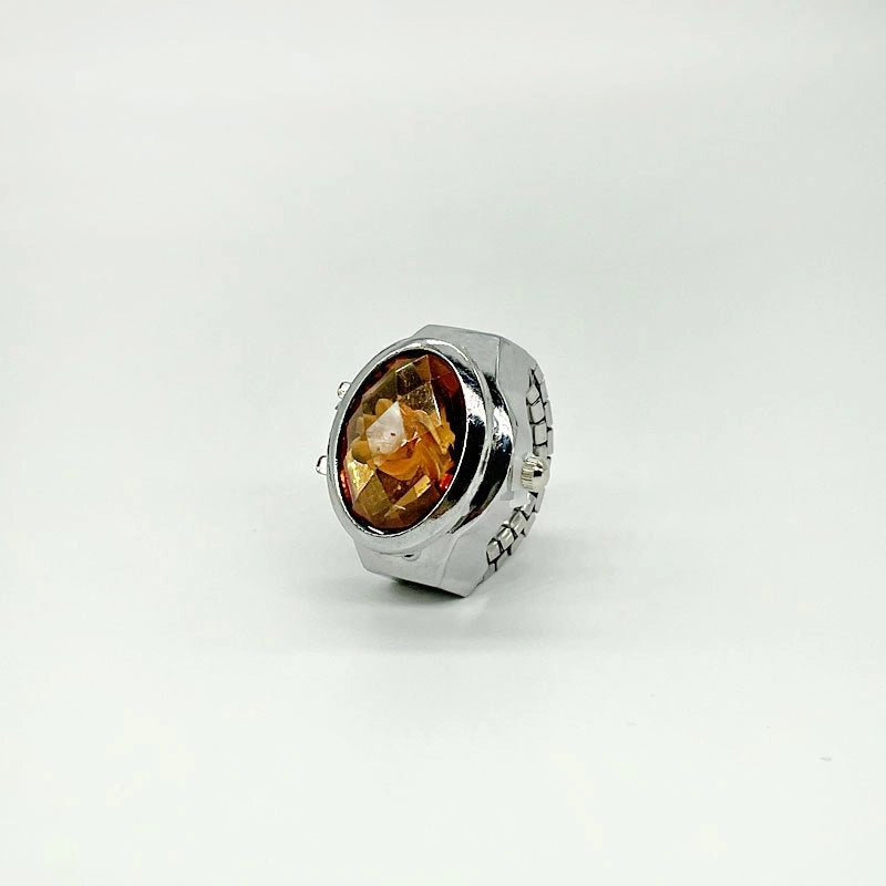 Retro Solid Color Quartz Watch Rings Women’s Watches