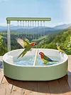 Automatic Parrot Bathtub with Circulating Shower System Parrot Bath Shower for African Grey Cockatiel Conure Budgie Lovebird