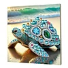 Beach Turtle-Partial Special Shaped Diamond Painting 30*30CM