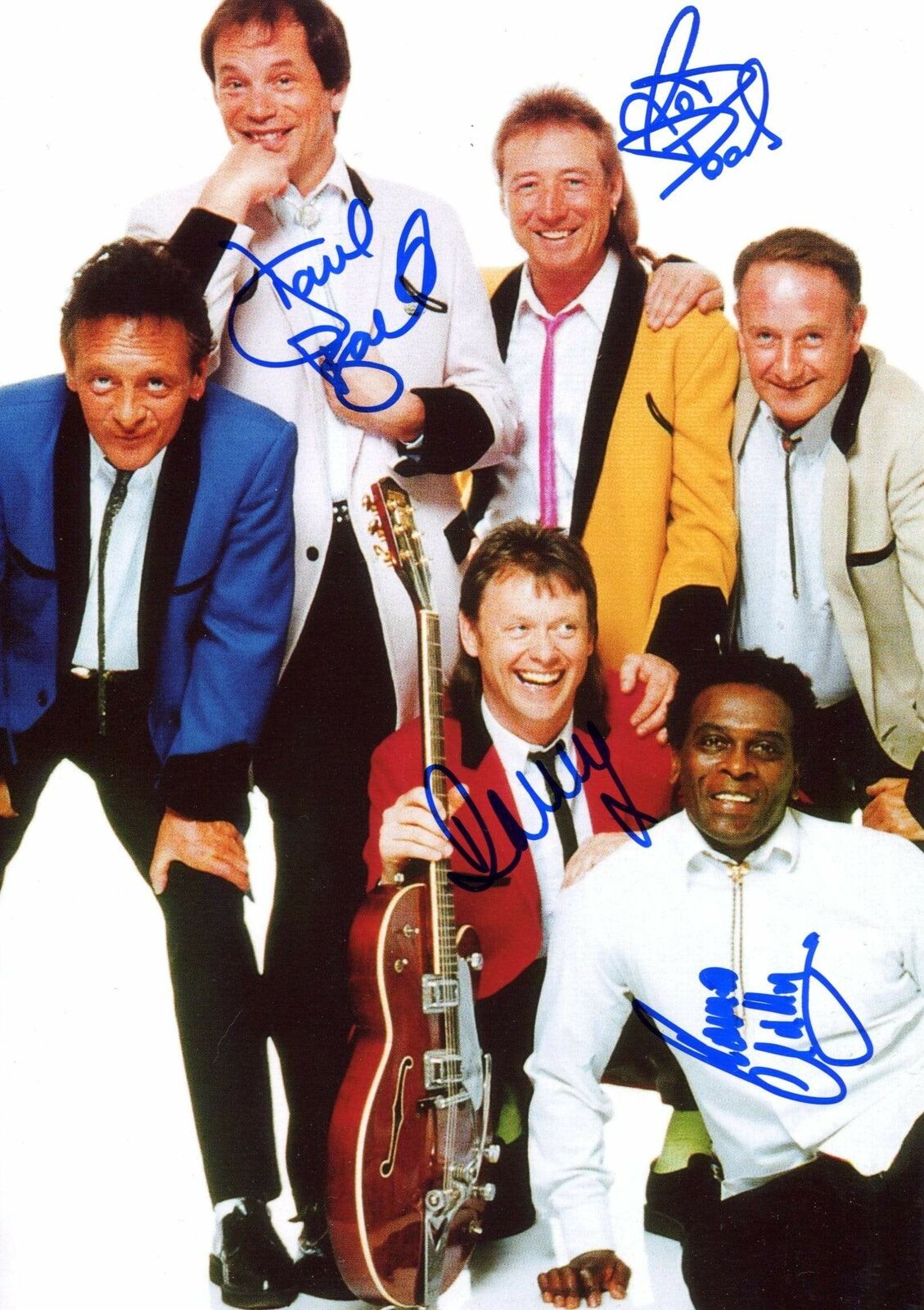 Showaddywaddy POP BAND autographs, In-Person signed Photo Poster painting