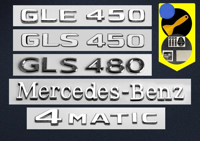 Car logo modification decorative letter tail label