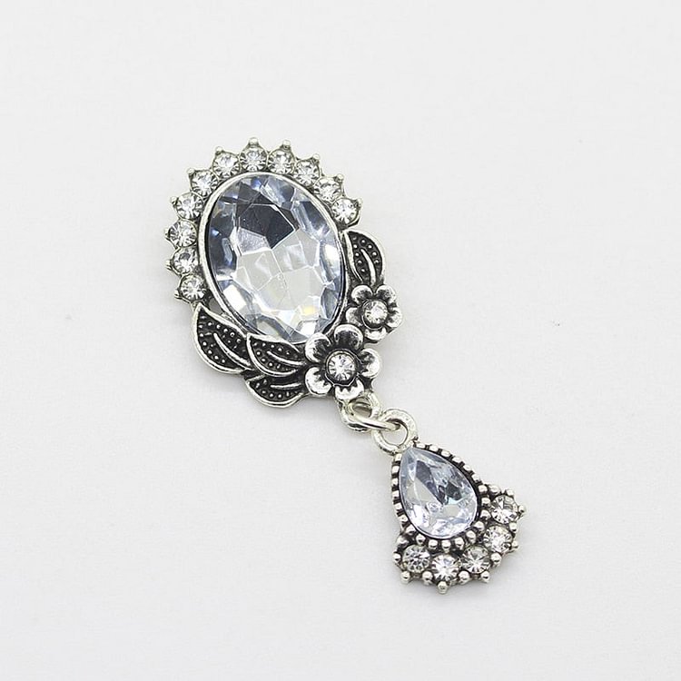 NEW  55*22mm5Pcs/set Alloy Retro Button DIY Ribbon Beautiful Wedding Decor
