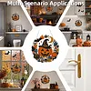 Pumpkin Witch Hat 2D Flat DIY Diamond Painting Pendant for Wall Decor 24cm