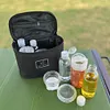 10Pcs/Set BBQ Seasoning Bottle Set with Storage Bag for Outdoor Camping Picnic