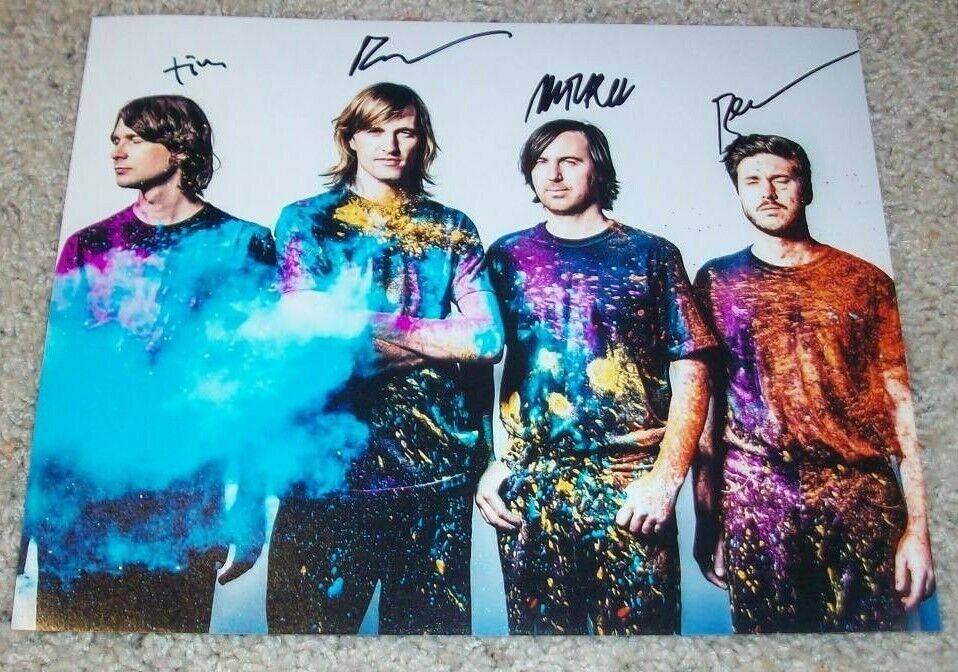 CUT COPY BAND SIGNED AUTOGRAPH 8x10 Photo Poster painting A w/PROOF DAN WHITFORD +3