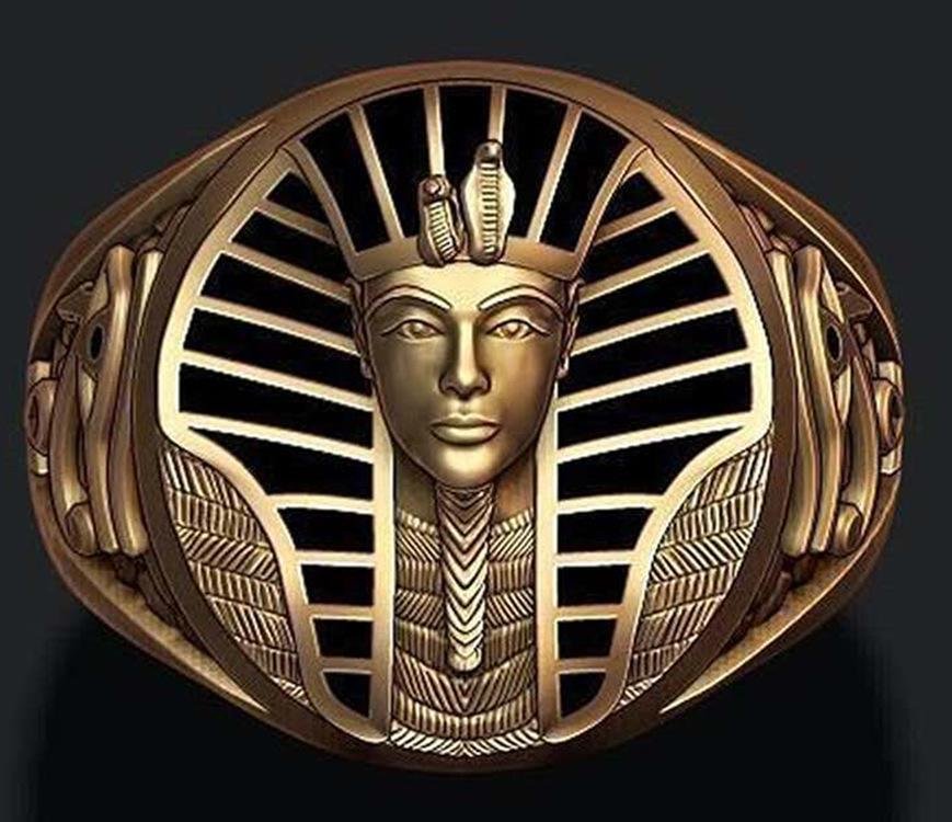 WoodyOrnament Egyptian Pharaoh Ring