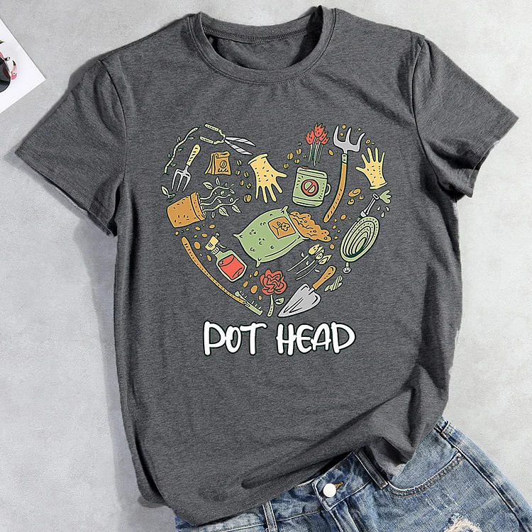 ANB - Pot Head Gardener Cactus Gardening T-Shirt-012345