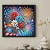Fireworks Special Shaped 5D DIY Partial Drill Diamonds Dots Gem Art Kits 11.81 X11.81inch Diamond Dots Paintings Diamonds Paintings Gem Art for Adults Beginners Home Decor