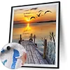 Painting By Numbers - DIY Seagull Bridge(40*50cm)