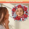 Christmas Flowers DIY Diamond Painting Mirror Kit Diamond Art Makeup Mirror