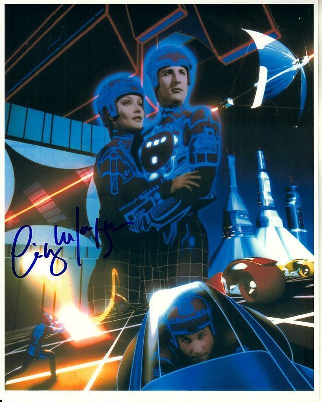 CINDY MORGAN hand-signed TRON color 8x10 authentic w/ coa IN-PERSON PROOF Photo Poster painting