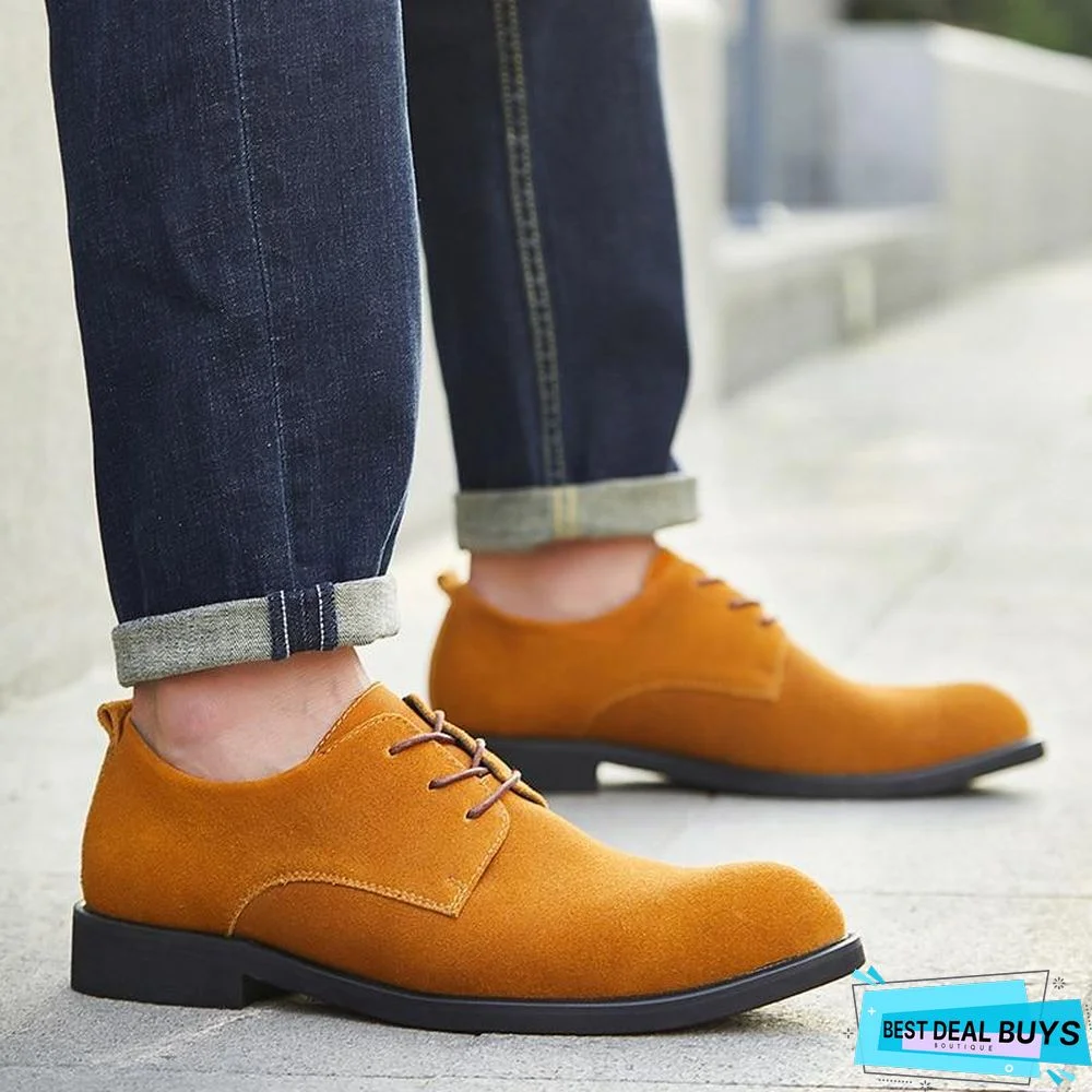 Men British Style Breathable Formal Leisure Flats Shoes
