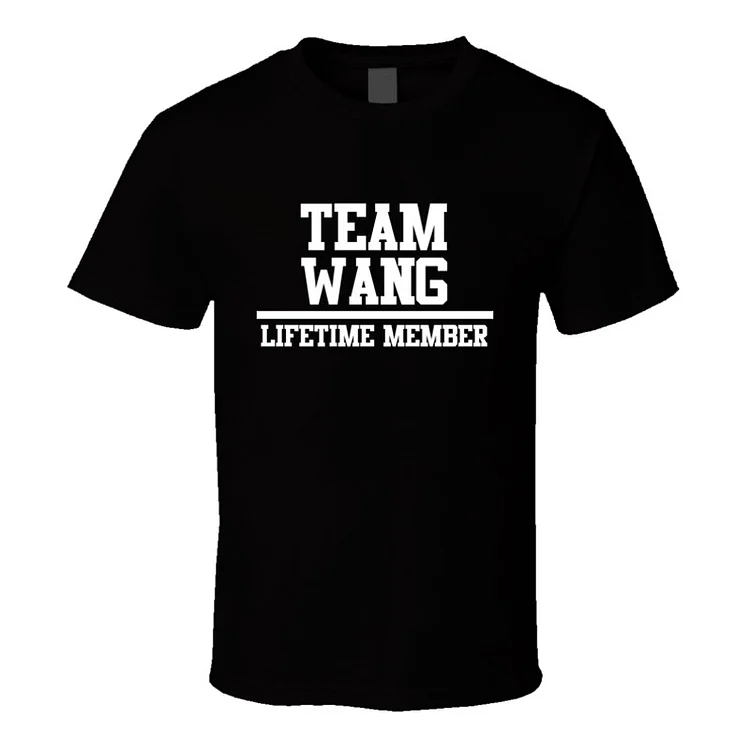 JACKSON WANG Team Lifetime Member Family Name T-shirt