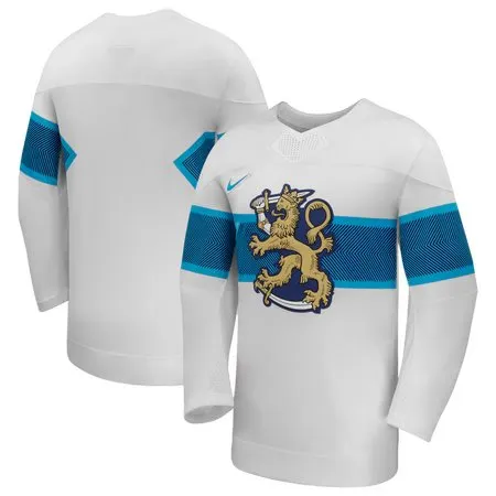 Men's Finland Hockey White 2026 Away Replica Jersey