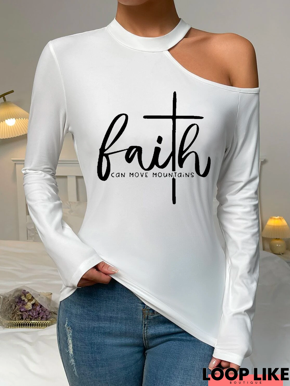 Faith Long Sleeve Casual T-Shirt