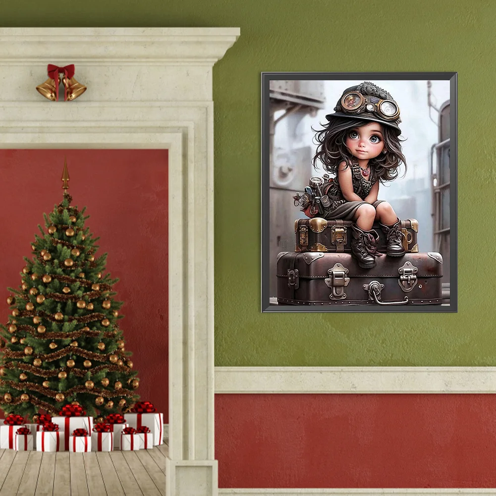 Diamond Painting - Full Square Drill - Mechanic Girl(Canvas|40*50cm)