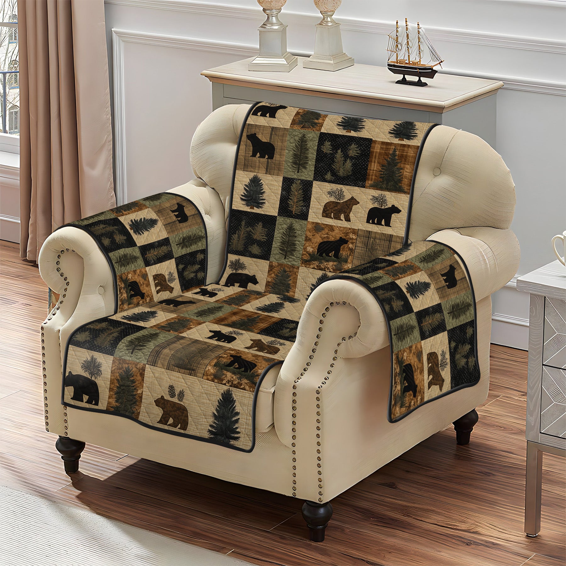 Bear Paw Quilted Sofa Cover NCU0PT1004 everthome