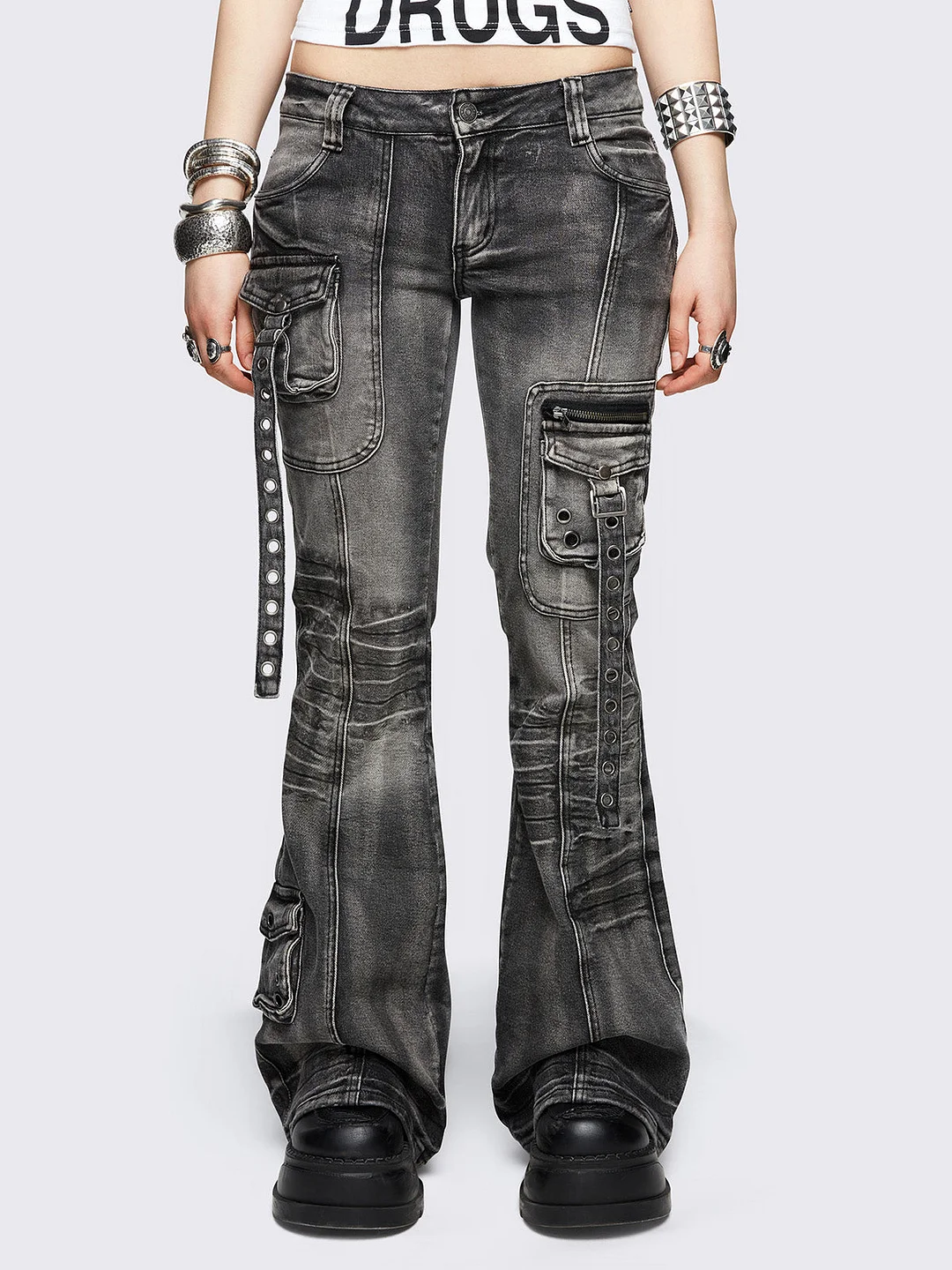 Elsie Black Flared Jeans