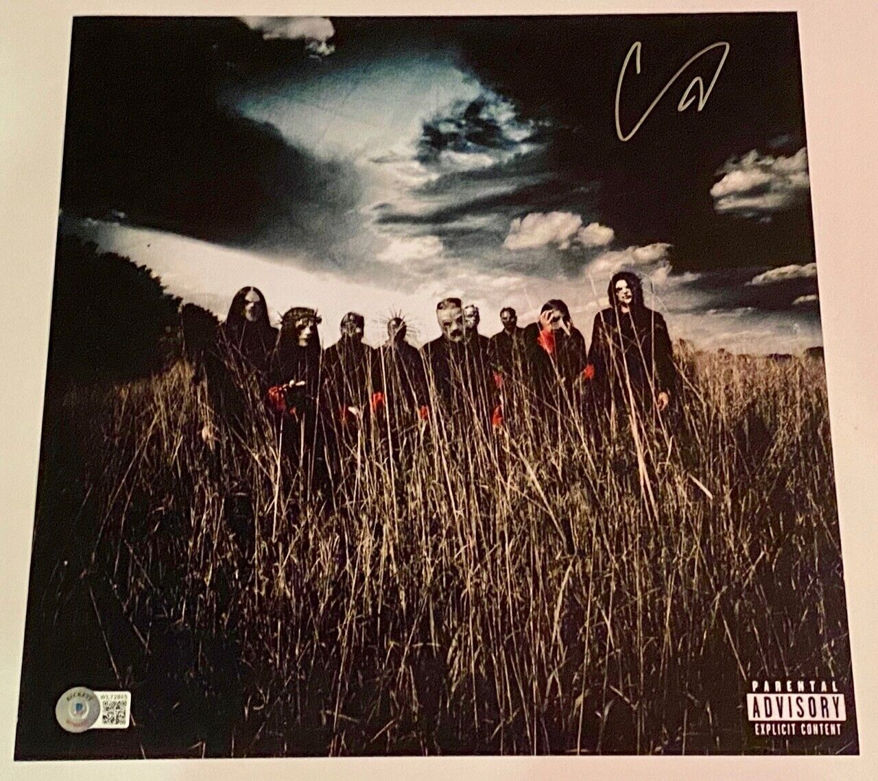 Corey Taylor Signed Slipknot All Hope Is Gone Album Cover 12x12 Photo Poster painting BAS COA