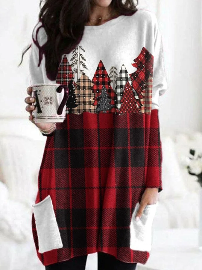 Christmas Print Long Sleeve T-Shirt