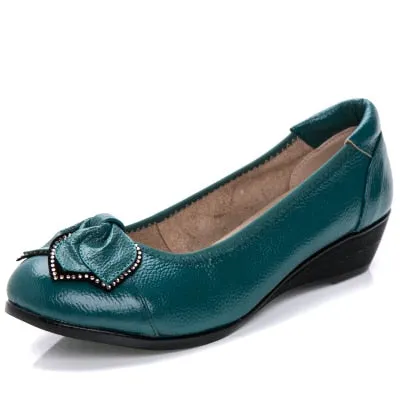 GKTINOO Plus Size(34-43)Loafers Comfortable Women Genuine Leather Flat Shoes Woman Casual Nurse Work Shoes Women Flats 6 colors