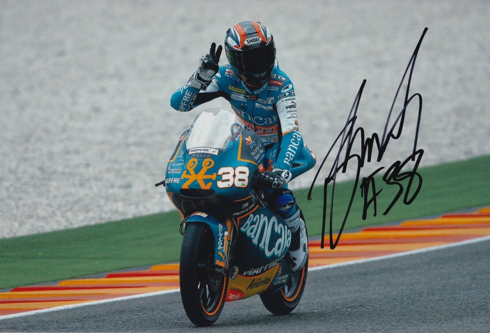 Bradley Smith Hand Signed 12x8 Photo Poster painting - MotoGP Autograph.