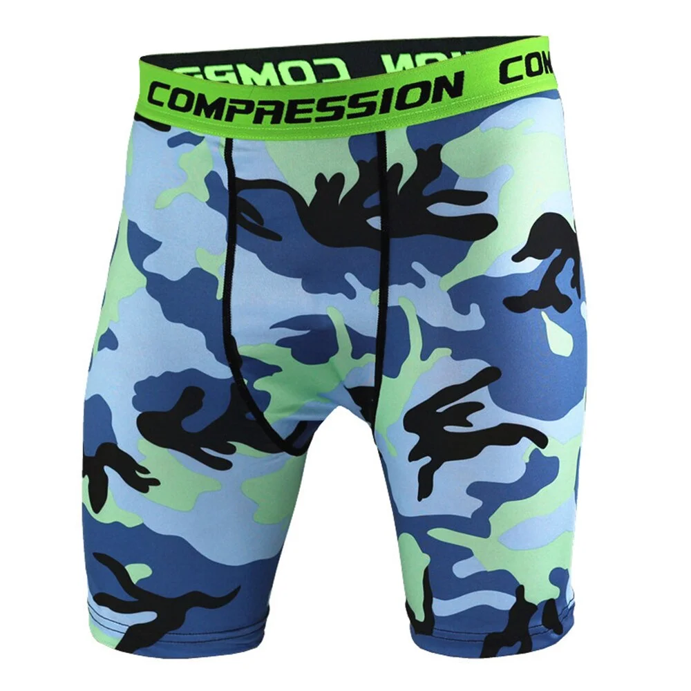 Men's  Gyms Shorts Male Muscle Boxer Shorts Compression Short Underwear Pants Swimming Pants