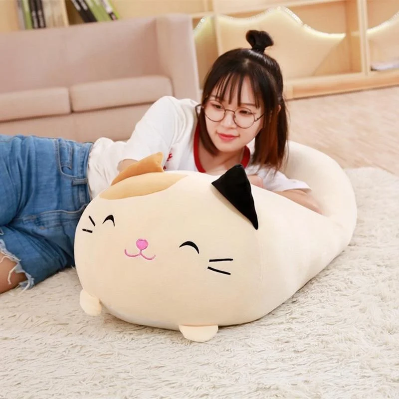 Squishy Chubby Cat Plush Pillow
