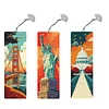 3Pcs Diamond Painting Famous Building Bookmark Making Kit for Book Lovers
