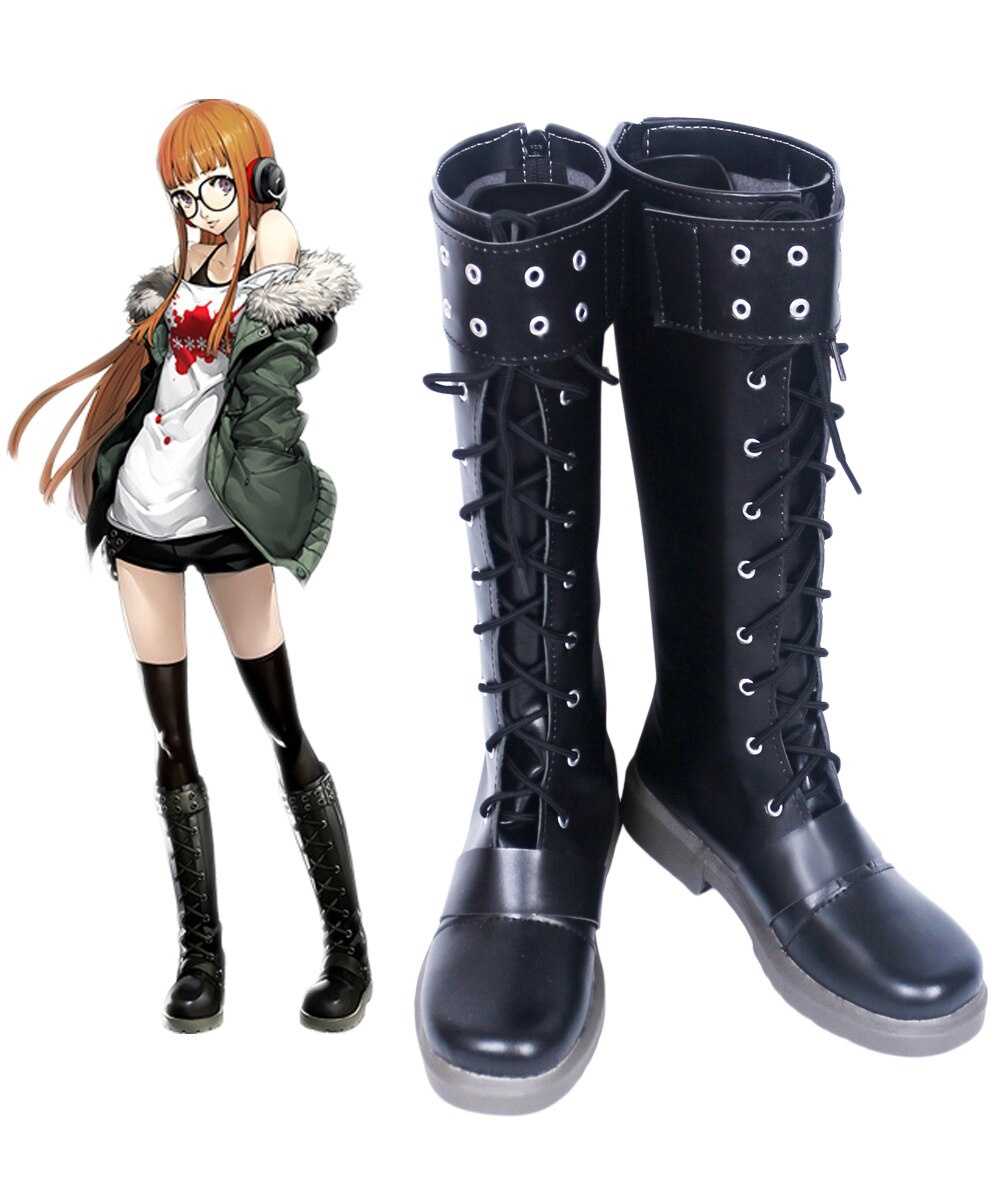 Persona 5 Futaba Sakura Boots Cosplay Shoes