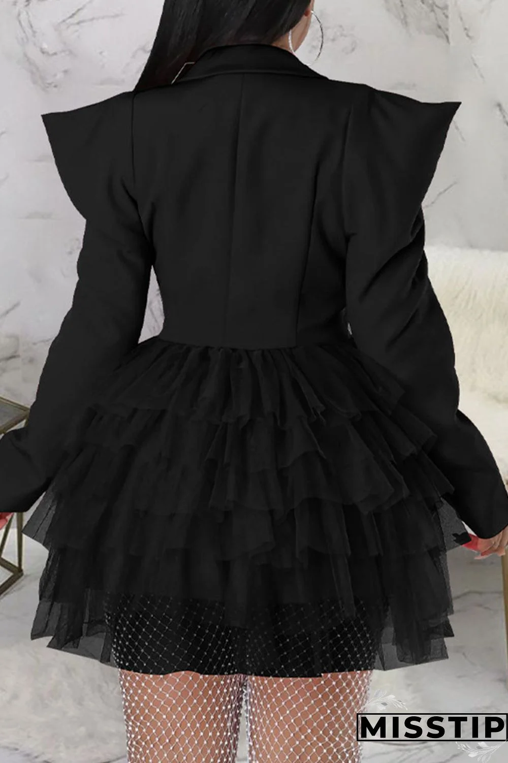 Tangerine Red Casual Street Solid Patchwork Turn-back Collar A Line Dresses