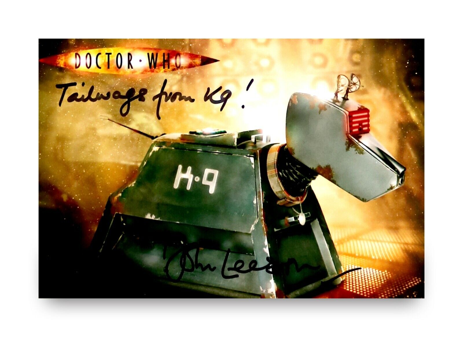 John Leeson Signed 6x4 Photo Poster painting K9 Doctor Who Genuine Autograph Memorabilia + COA