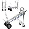 [US Local Warehouse] 2 in 1 Industrial Convertible Stair Climbing Car 1000 LBS Capacity Folding Hand Truck with Wheels for Transport & Moving