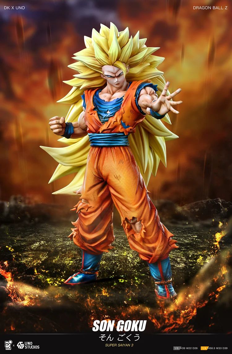 DK Studio - Dragon Ball Super Saiyan 3 Goku 1/6 & 1/4 Statue(GK)-