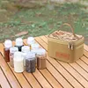 Pepper Spice Storage Jars Set Condiment Jars Organizer Outdoor Barbecue Utensils