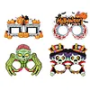 4PCS DIY Diamond Painting Halloween Glasses for Kids and Adults, Funny Crystal Rhinestone Art Eyewear Decoration for Halloween Party Favors, Photo Booth Props, No Lenses