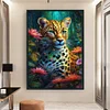(Big Size)Leopard - 11CT Stamped Cross Stitch - 40*60cm - Animal