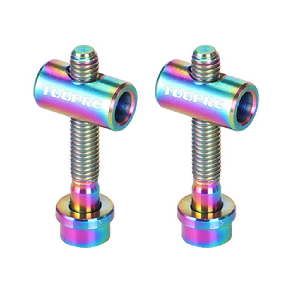 

2x Ti Alloy Bolts with Washers Nuts for Thomson Seatpost (M5x30 Multicolor), 501 Original
