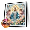 (40*40cm)Angel Virgin Mary - Crystal Rhinestone Diamond Painting