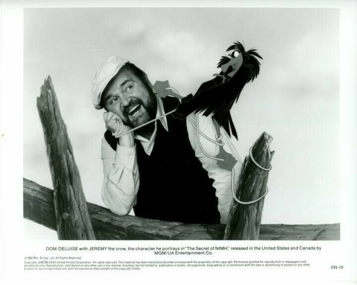 Dom DeLuise The Secret of NIMH Original Press 8X10 Photo Poster painting