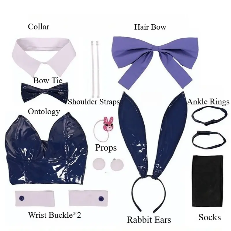 [Wetrose] In Stock Goddess of Victory: Nikke Folkwang Mary Soda Alice Bunny Girl Full Set Game Outfit Cosplay Costume