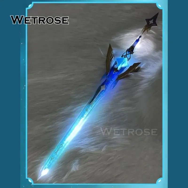 [Wetrose] In Stock Genshin Impact Traveler Snezhnaya Staredge Saber Weapon Game Outfit Cosplay Prop 