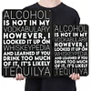 Alcohol - Vintage Metal Signs - 20*30cm/30*40cm - Warning
