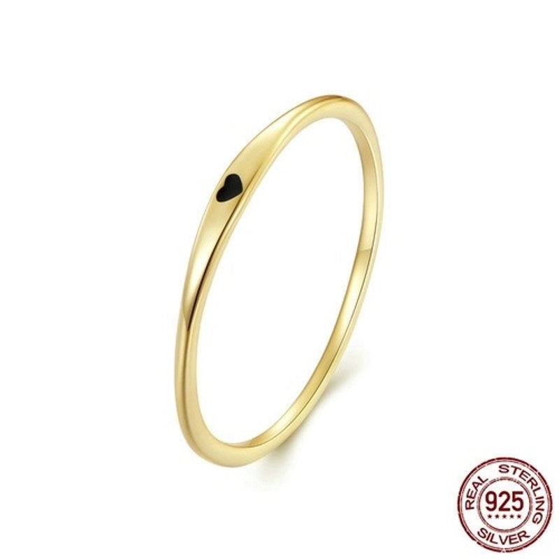 925 Sterling Silver Heart Shape Rings