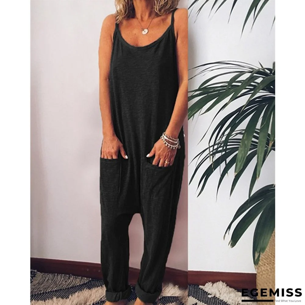 White Casual Plain Linen Jumpsuits | EGEMISS