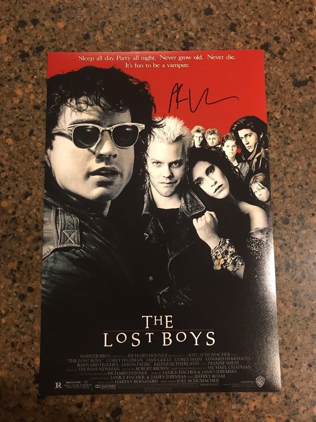 * ALEX WINTER * signed 12x18 Photo Poster painting poster * THE LOST BOYS * 2