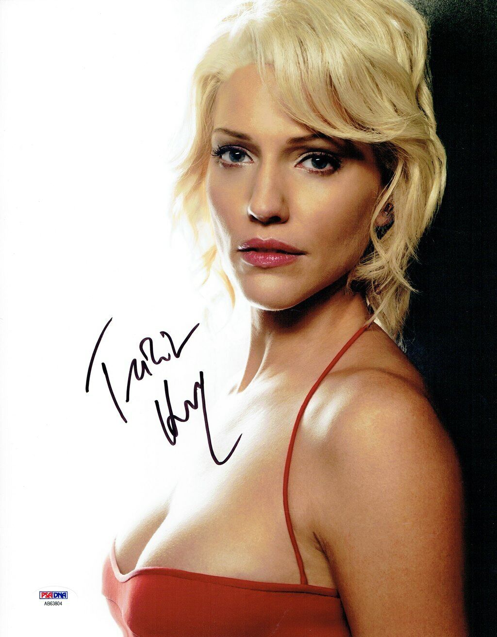 Tricia Helfer Signed Sexy Authentic Autographed 11x14 Photo Poster painting PSA/DNA #AB63804